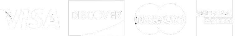 We accept: Visa, Discover, MasterCard, American Express